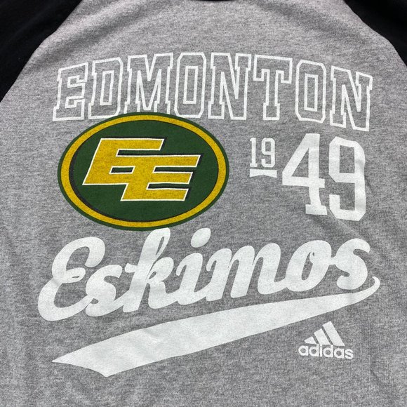 Adidas Edmonton Football Club Shirt Women Medium M Gray Black Half Sleeve CF - Picture 2 of 7